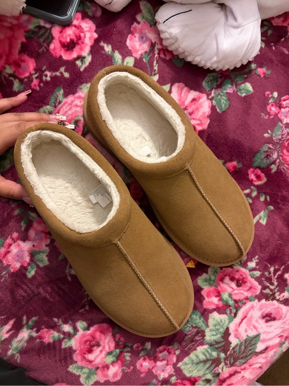 Target Faux Shearling Lined Slipper - Cream